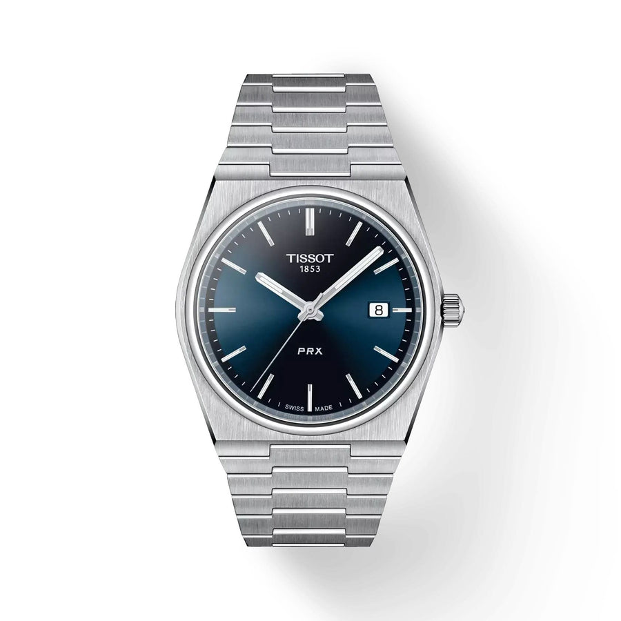 40mm PRX Quartz Watch with Blue Dial in Stainless Steel, Bracelet