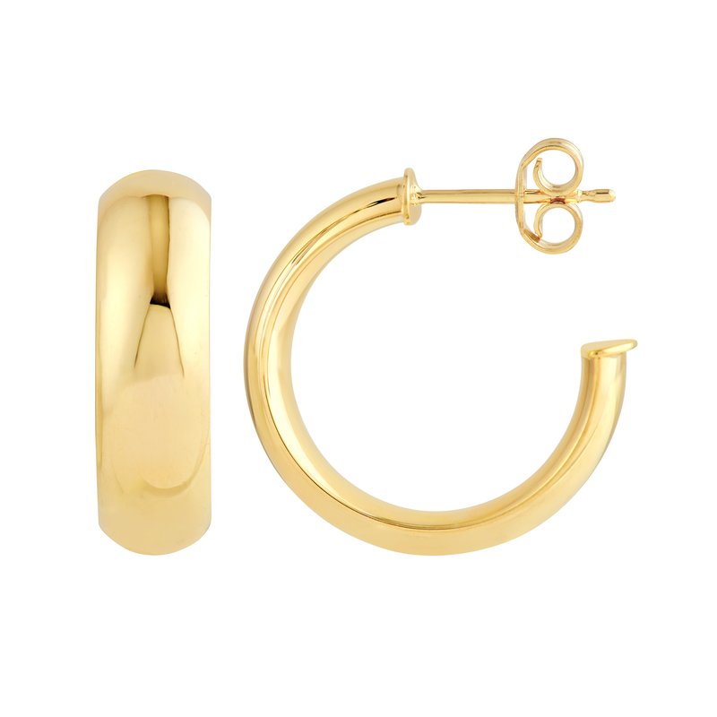 Hoop Earrings in 14K Yellow Gold