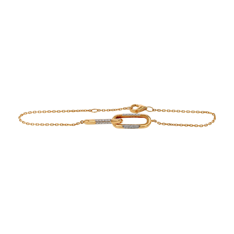 0.21ct Diamond Bracelet in 14K Yellow Gold