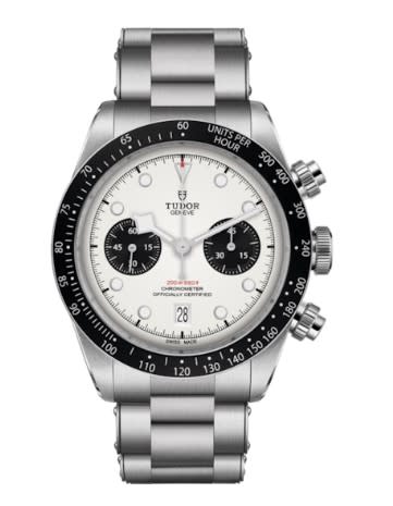 41mm Tudor Black Bay White Dial Watch in Stainless Steel