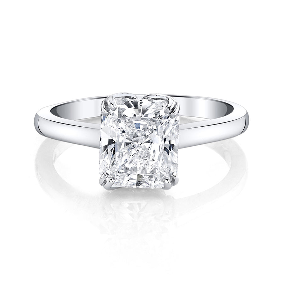 Platinum Diamond Solitaire Plasmare Engagement Ring