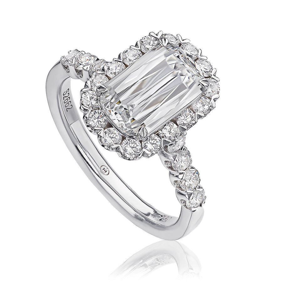 Crisscut Diamond Engagement Ring