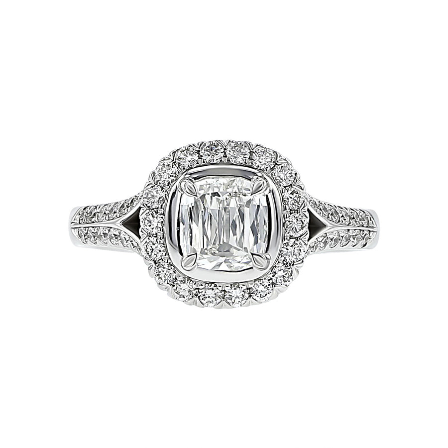 Classic Cushion Cut Diamond Engagement Ring