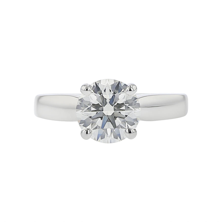 Brilliant Diamond Solitaire Engagement Ring