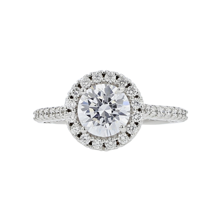 Traditional Halo Diamond Engagement Ring Setting