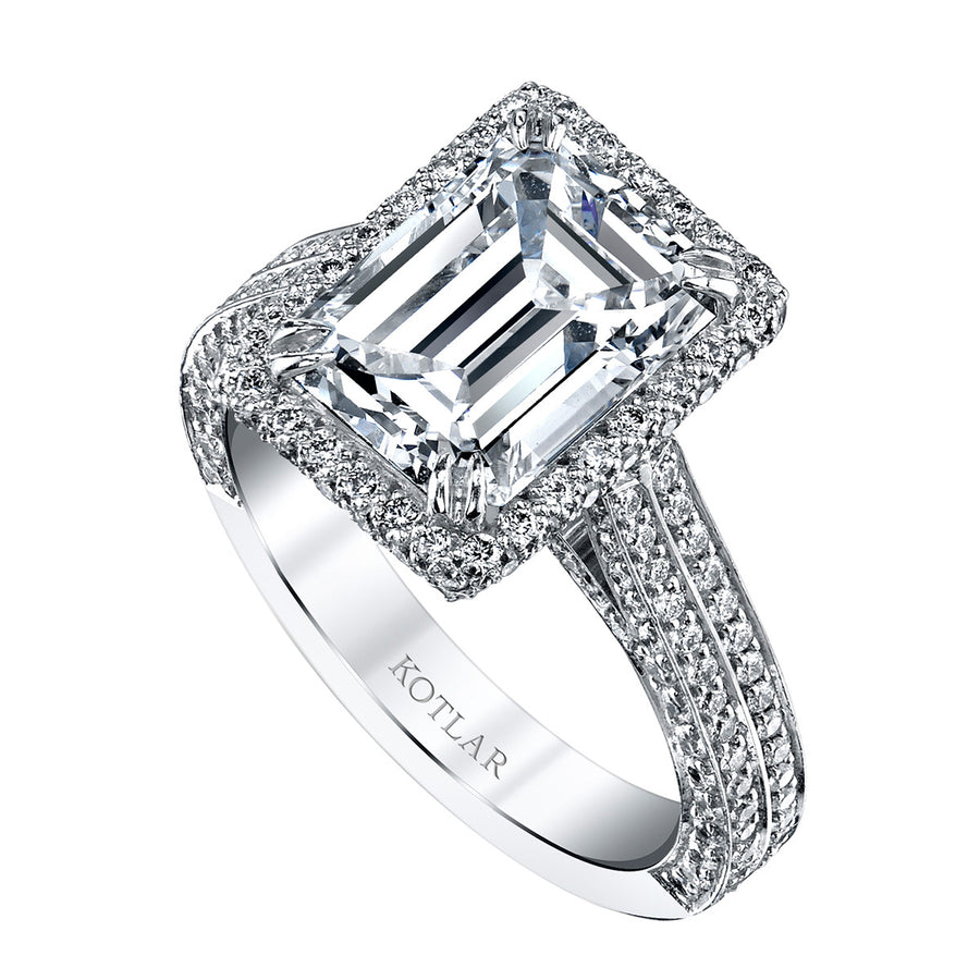 Harmonie Emerald Cut Diamond Ring