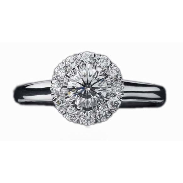 Crisscut Diamond Engagement Ring