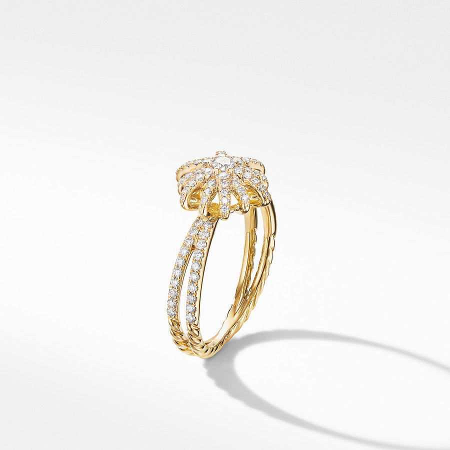 Starburst Ring in 18K Yellow Gold with Diamonds