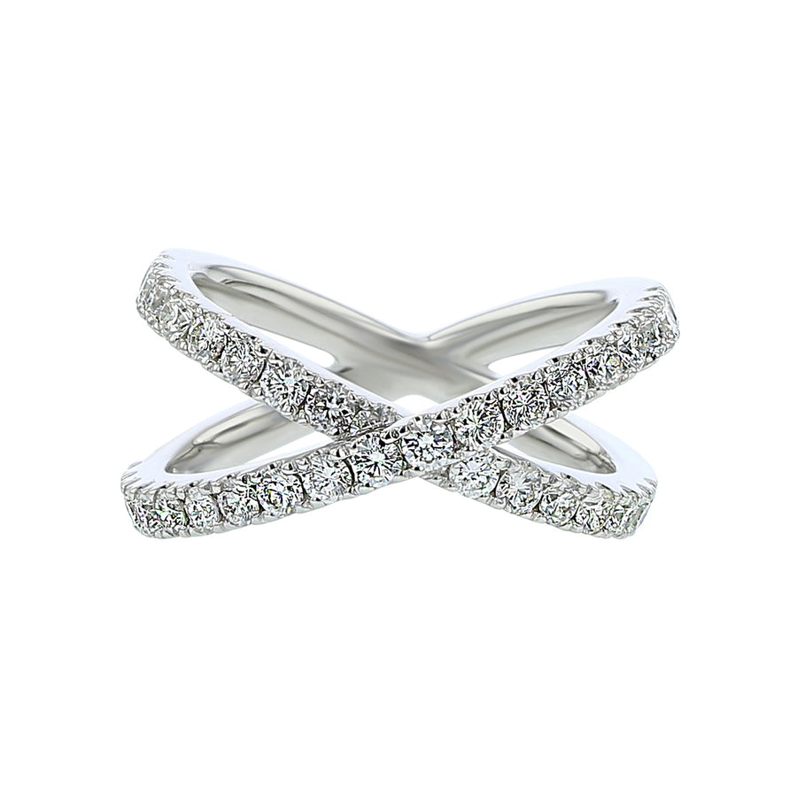 Diamond Delicate X Ring