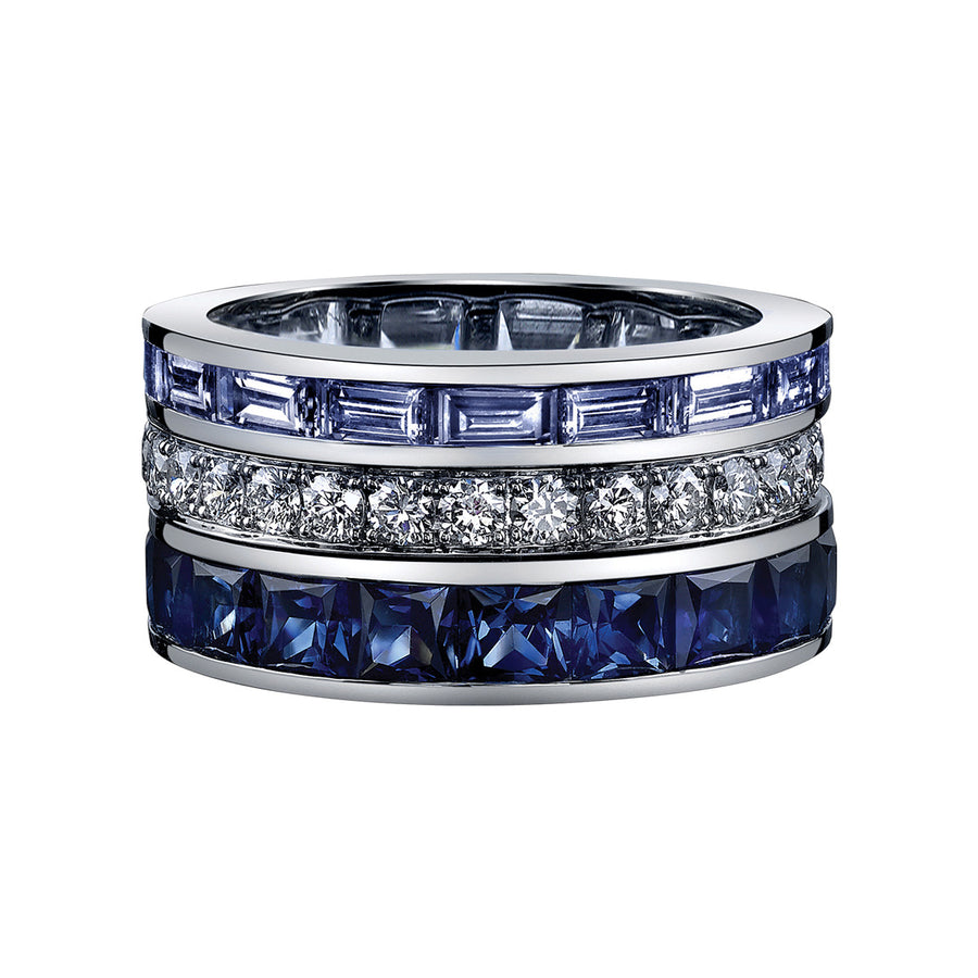 Blue Sapphire and Diamond Masterpiece Ring