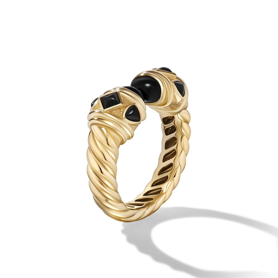 Renaissance Color Ring in 18K Yellow Gold with Black Onyx
