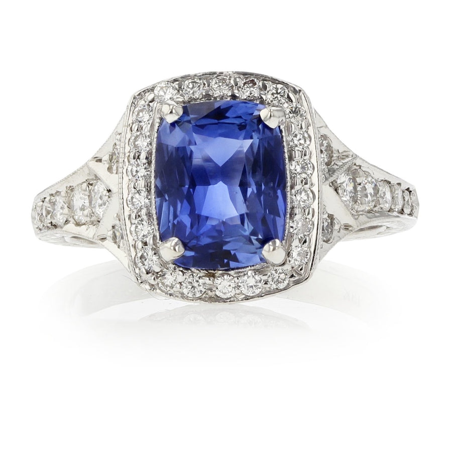 Josephine Sapphire and Diamond Ring