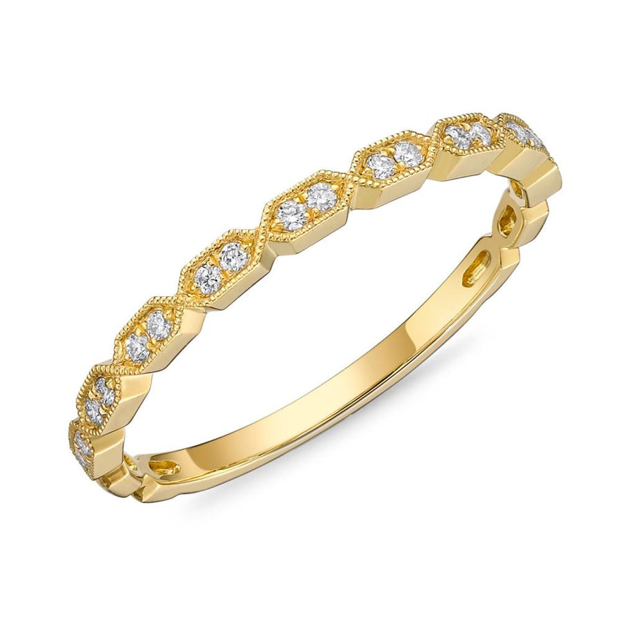 Stackable 18K Yellow Gold Wedding Band
