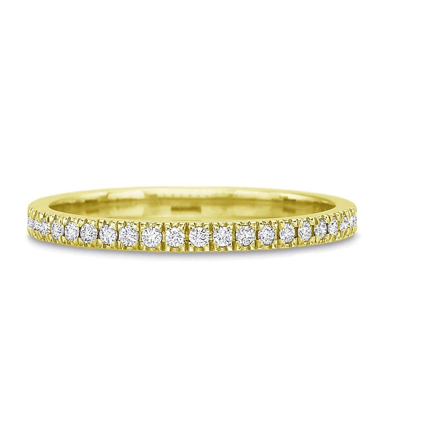 New Aire 18K Yellow Gold Diamond Eternity Band