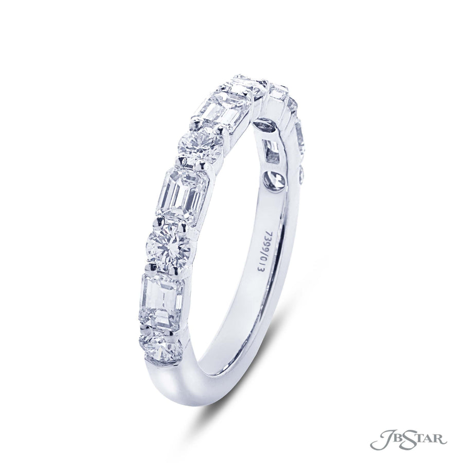 Platinum Diamond 11 Stone Wedding Ring
