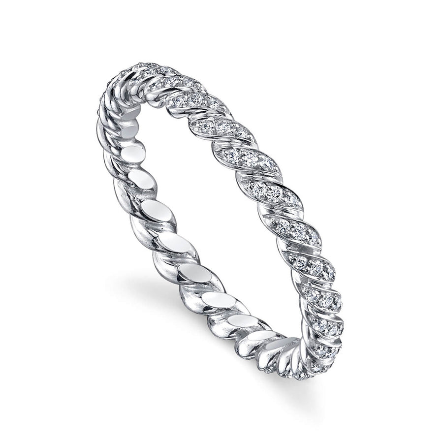 Twist Pave Diamond Eternity Band
