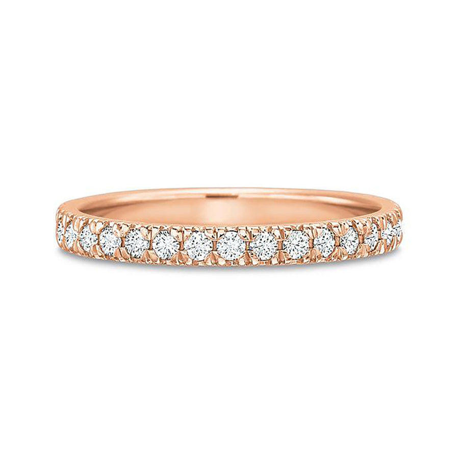 New Aire 18K Rose Gold Diamond Wedding Band