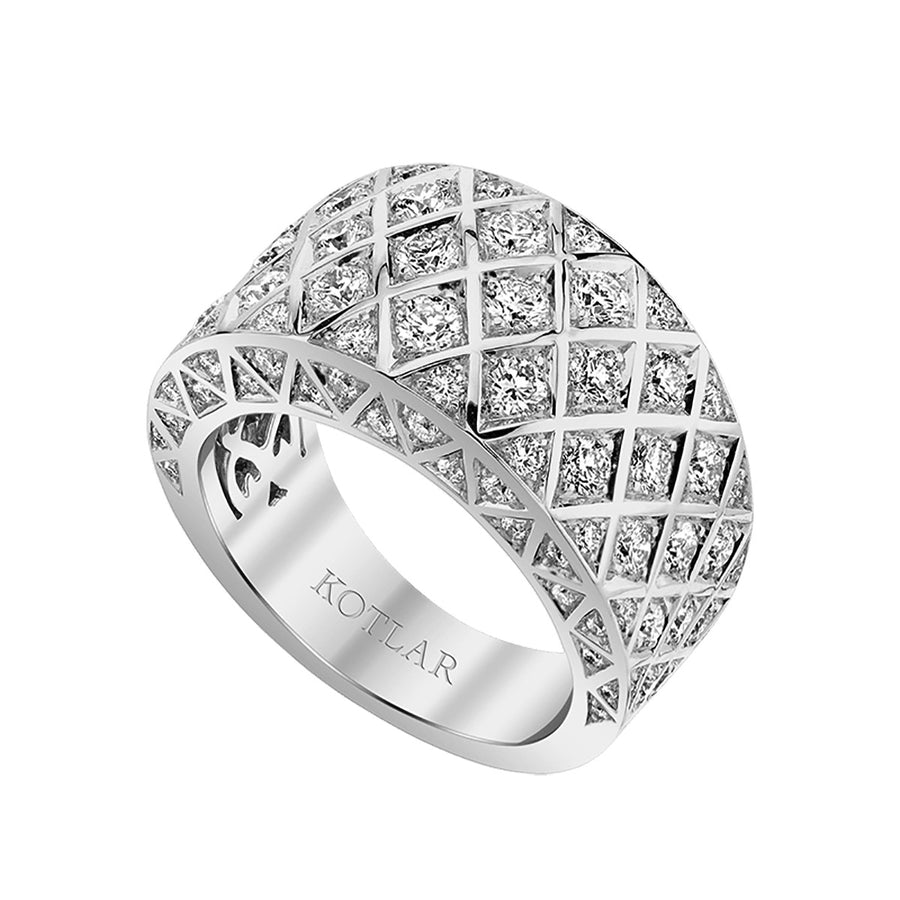 Criss Cross Artisan Pave Diamond Band