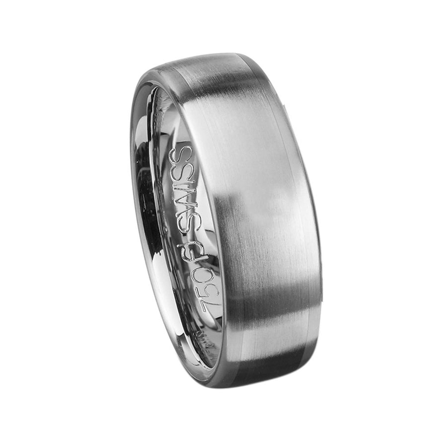 Palladium and 18K White Gold Wedding Band
