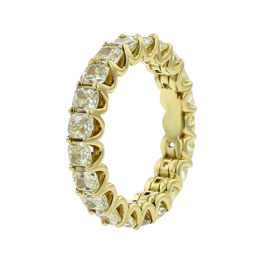 18K Yellow Gold Radiant Diamond Eternity Band