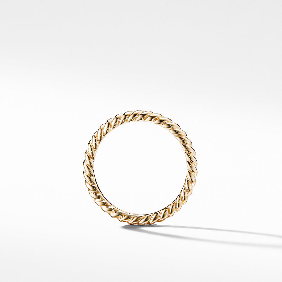 DY Unity Cable Band Ring in 18K Yellow Gold