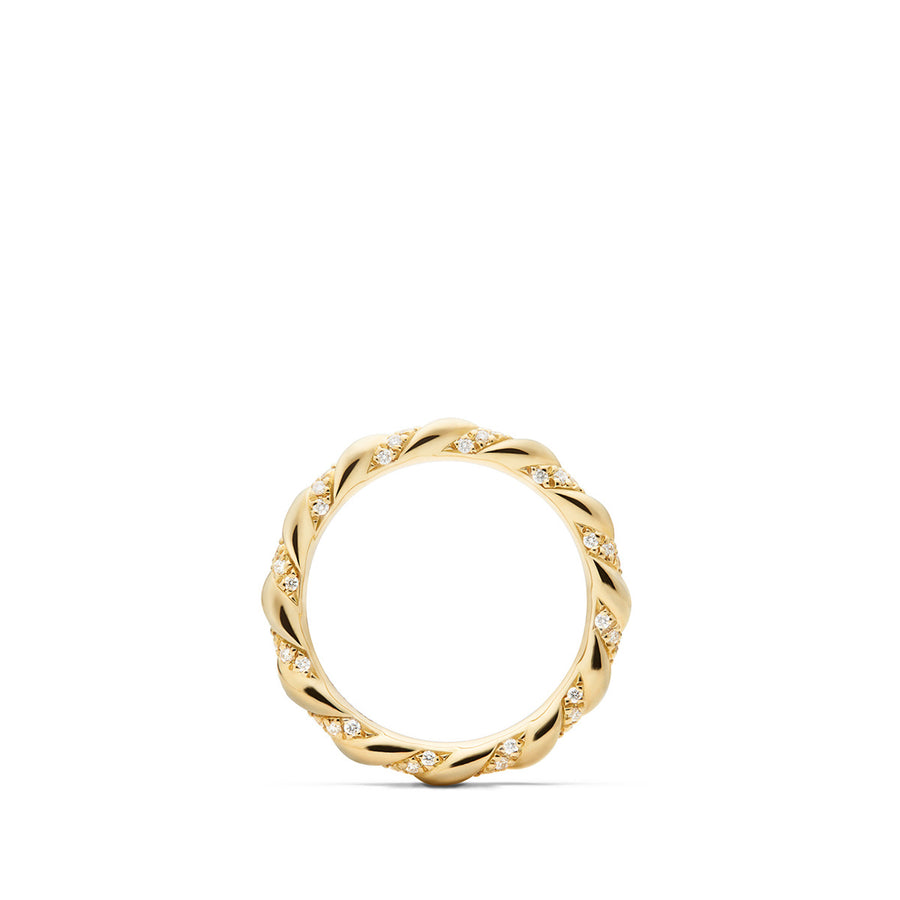 DY Unity Wedding Band with Diamonds in 18K Gold