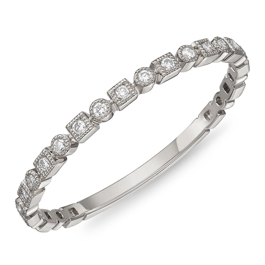 Stackable Diamond Wedding Band