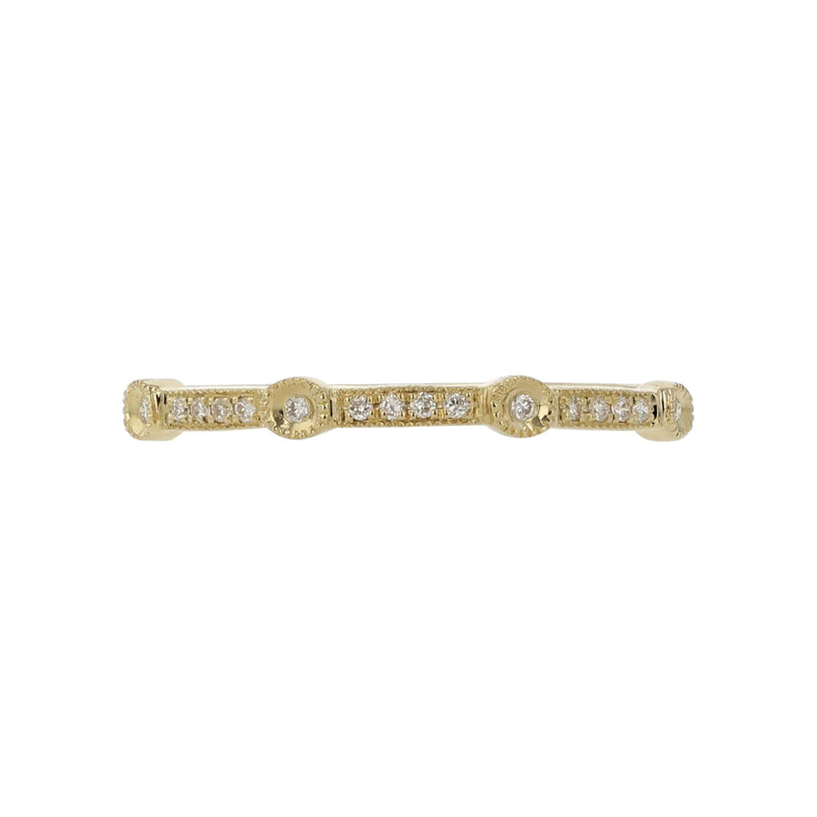 14K Yellow Gold Diamond Wedding Band