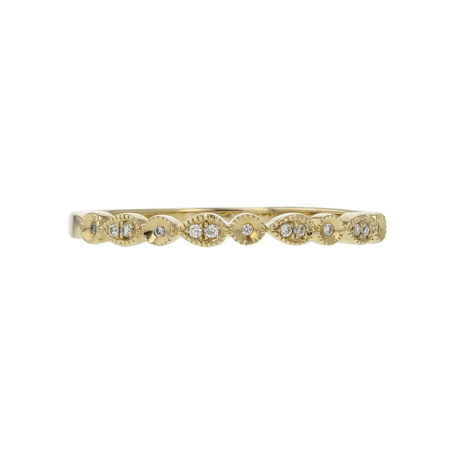 14K Yellow Gold Diamond Wedding Band