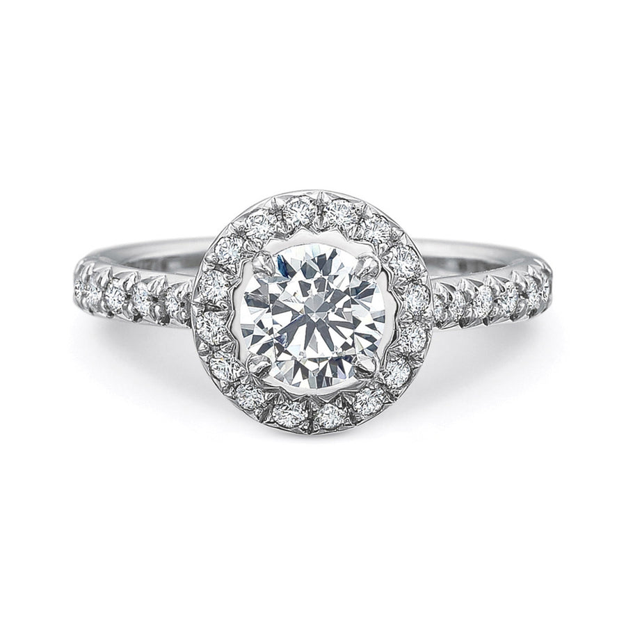 New Aire Diamond Halo Engagement Ring Setting