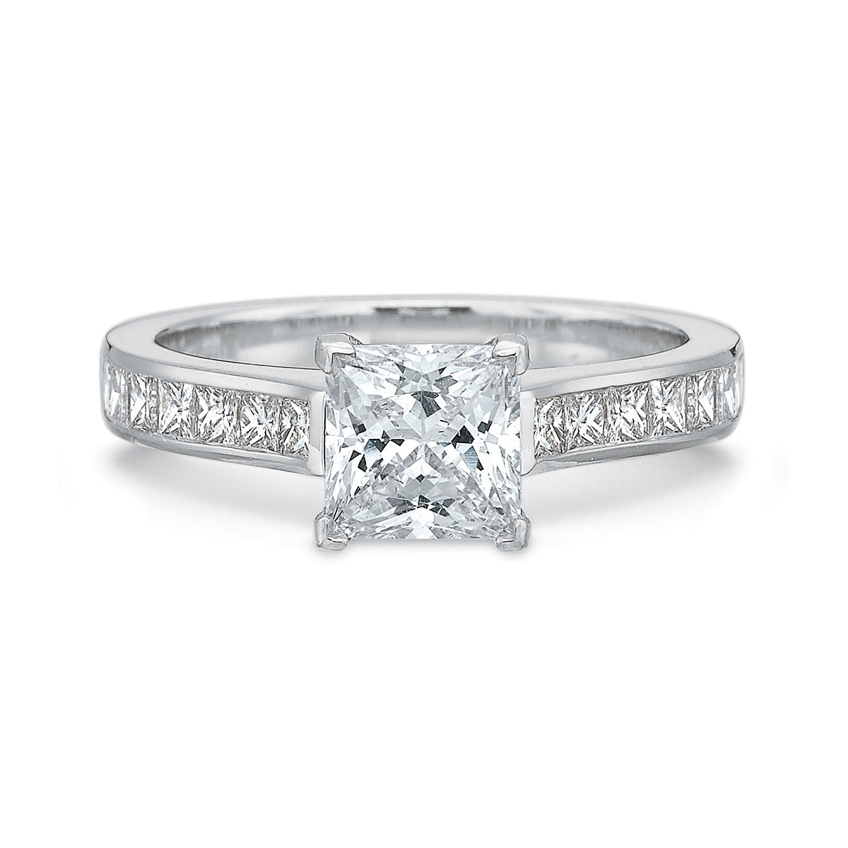 Petite Princess-cut Diamond Engagement Ring Setting | Schwarzschild ...
