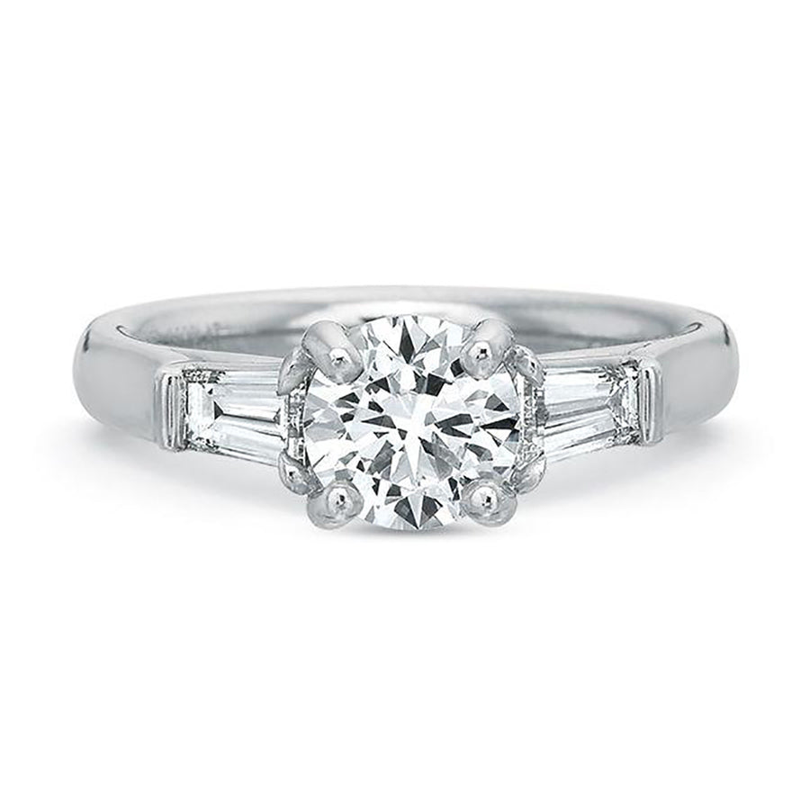 3 Stone Diamond Engagement Ring Setting