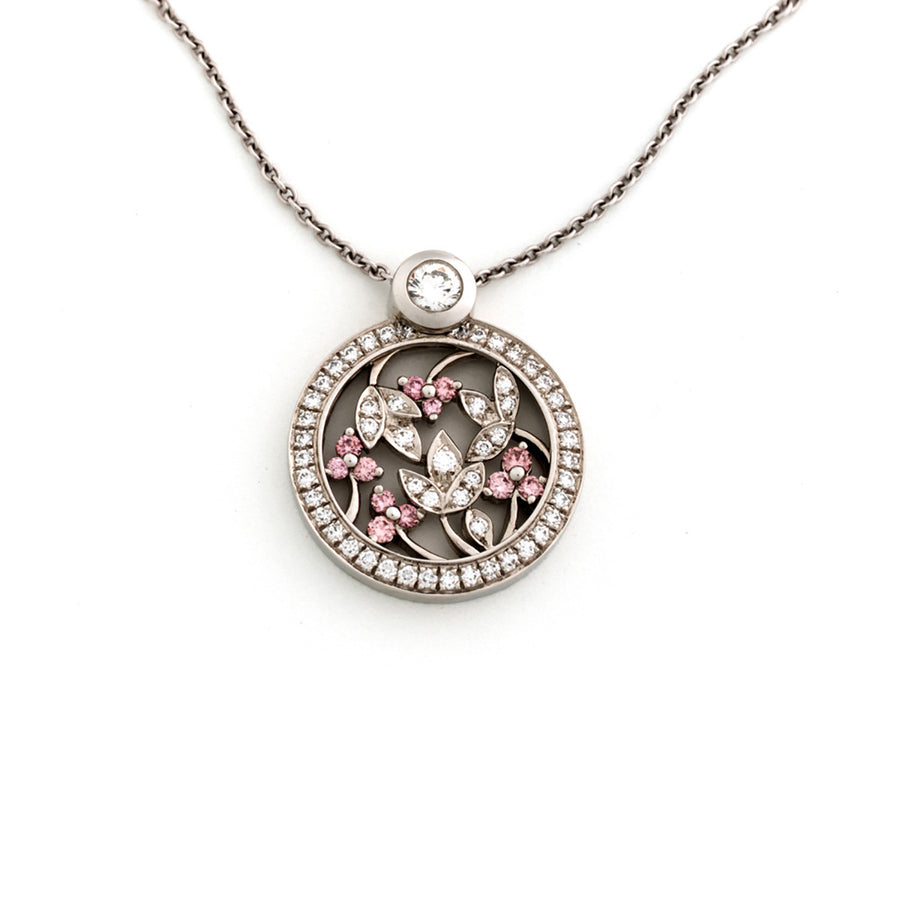 Platinum Pink Diamond Pendant