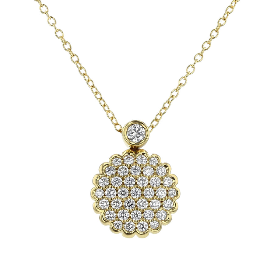 Necklace in Yellow Gold with Diamonds