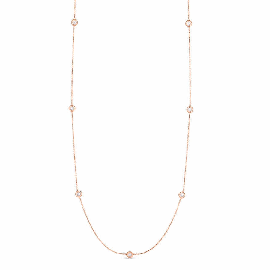 Necklace with 7 Diamond Stations