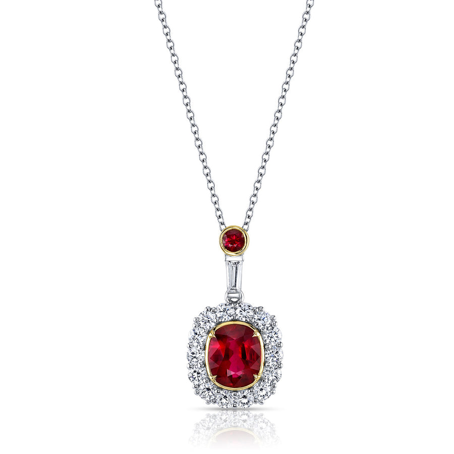 Ruby and Diamond Pendant