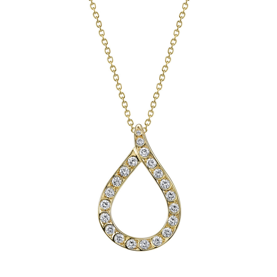 Artisan Pave Teardrop Pendant