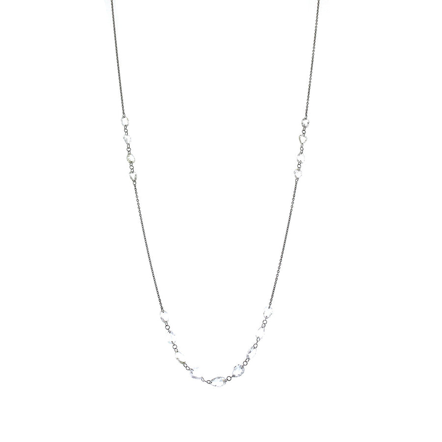 Mixed Shape Double Drilled Rose Cut Diamond Chain