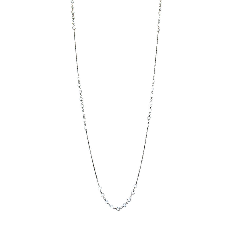 36-Inch Chain with Mix Shape Rose Cut Diamonds