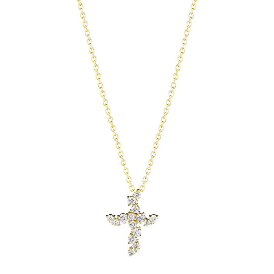 Petite Stardust Cross Necklace