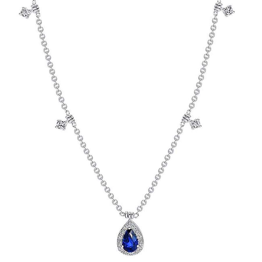 Diamonds By The Yard Diamond Necklace with Sapphire