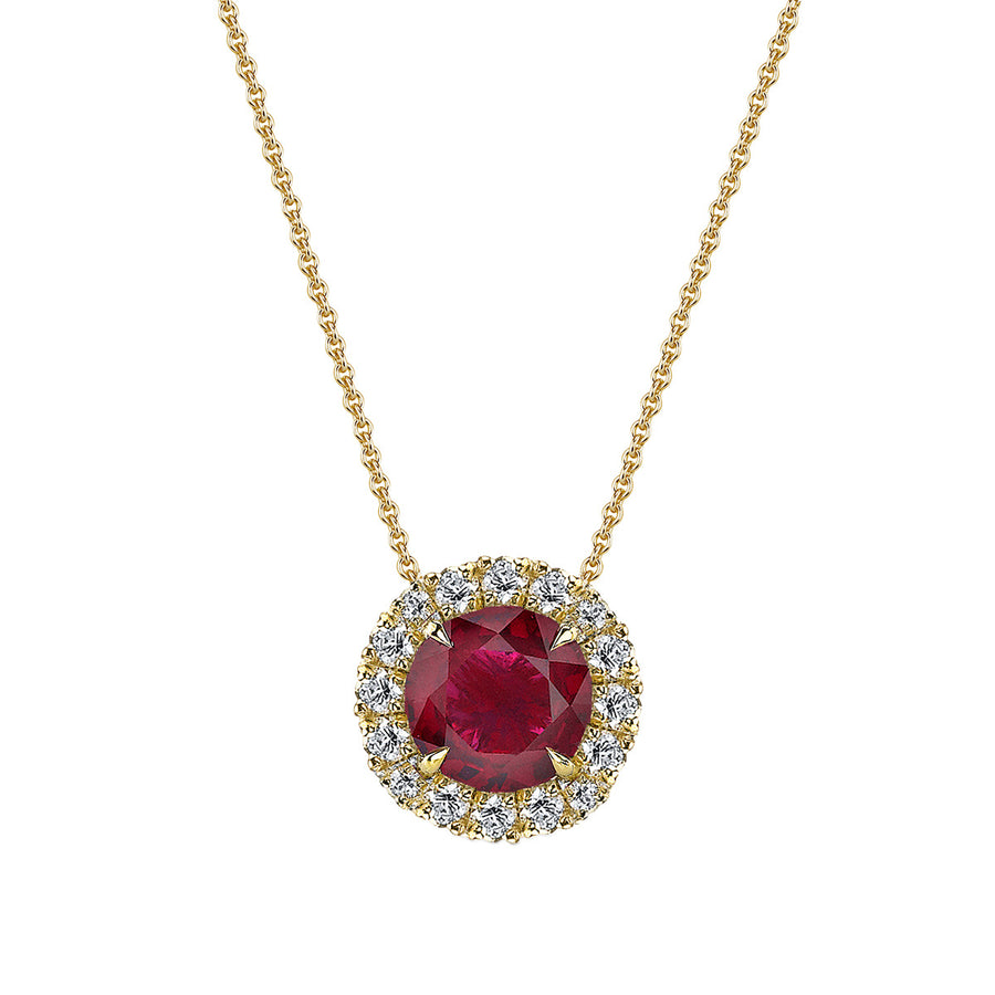 Ruby and Diamond Pendant