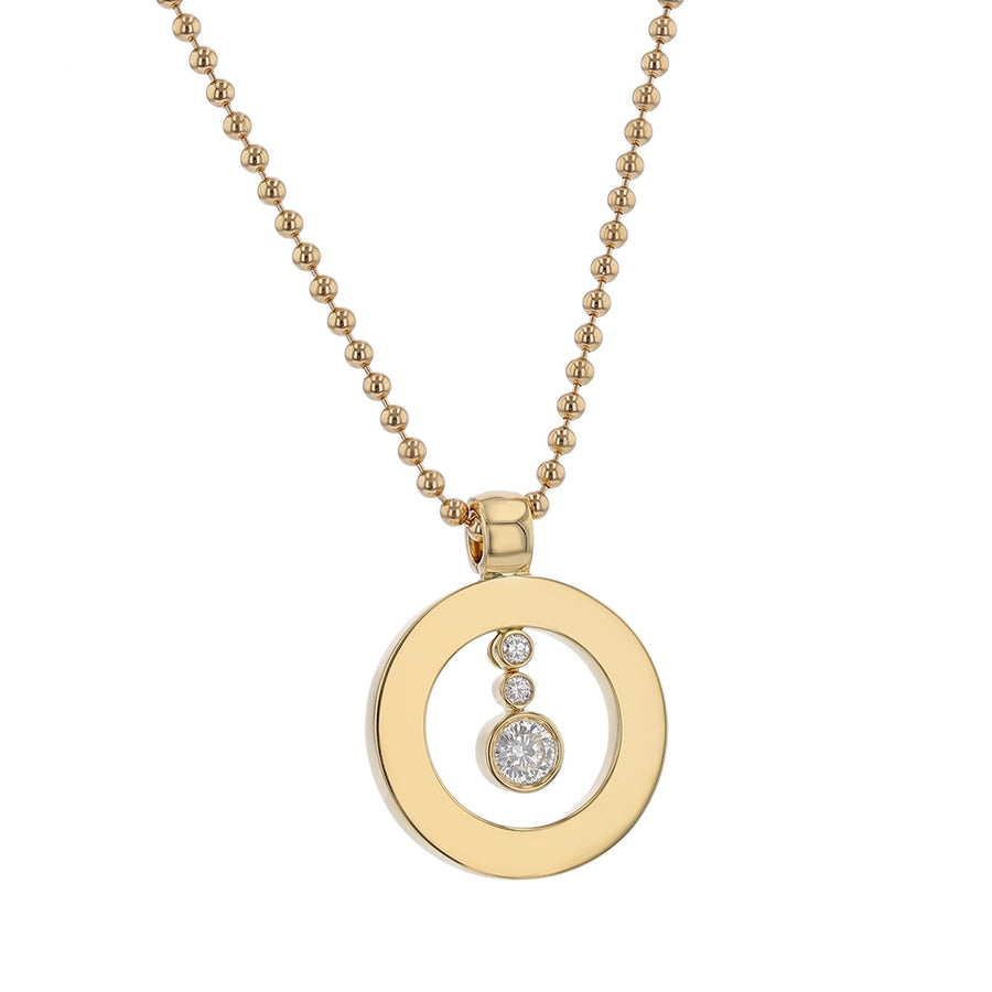 18K Rose Gold Shiny Cento Baby O Pendant