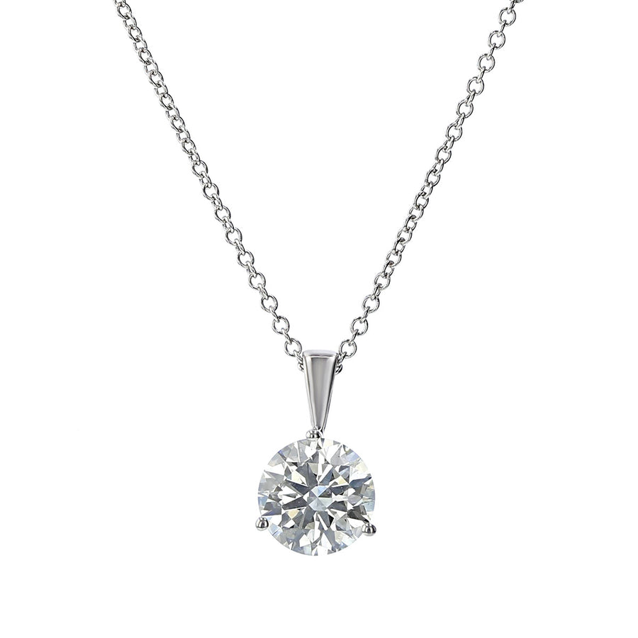 HOF 3 Prong Solitaire Pendant