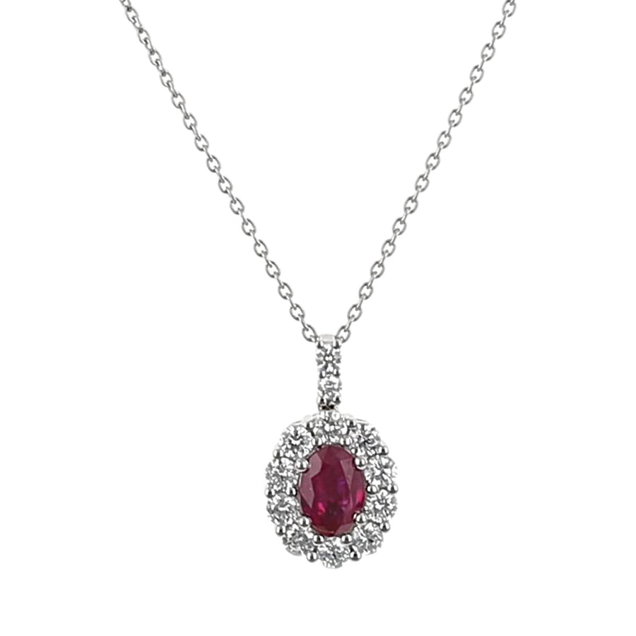 Ruby Diamond Pendant