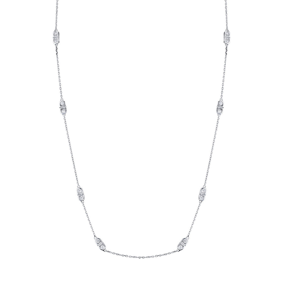 Scallop Silhouette Diamond Necklace