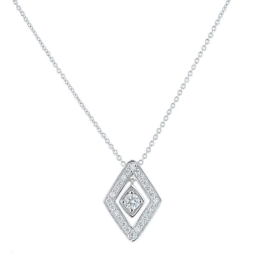 Diamonte 18K Gold Diamond Necklace