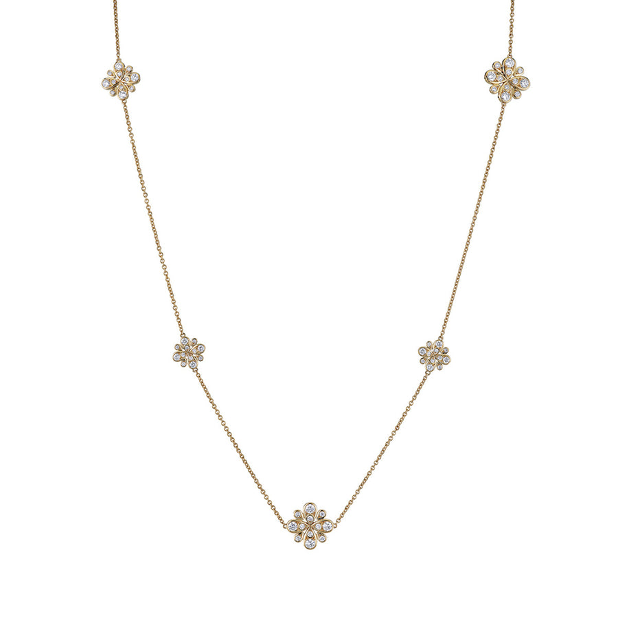 Scallop Jubilee 5 Cluster Station Necklace