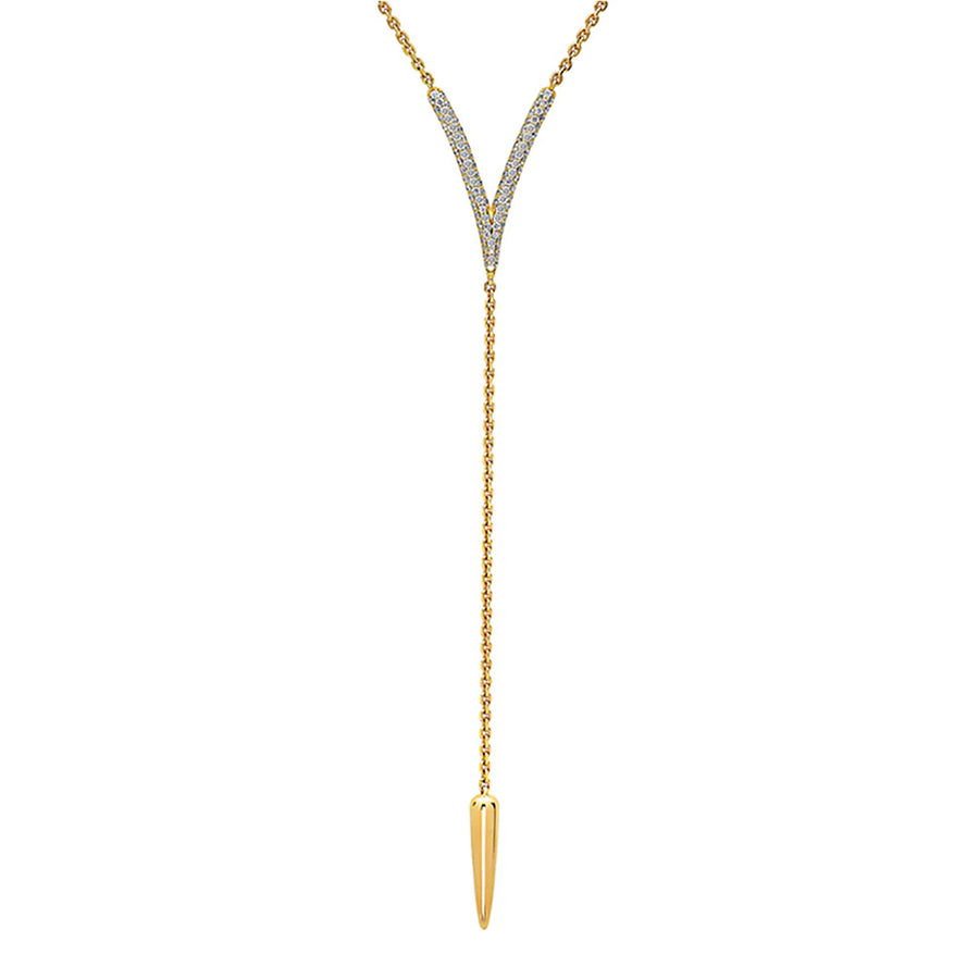 Diamond Y Necklace