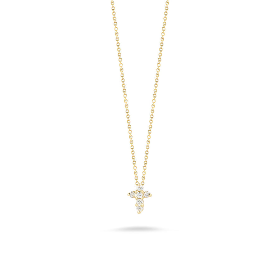 Baby Cross Pendant with Diamonds